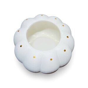 polka dot pumpkin ceramic decorative planter pot